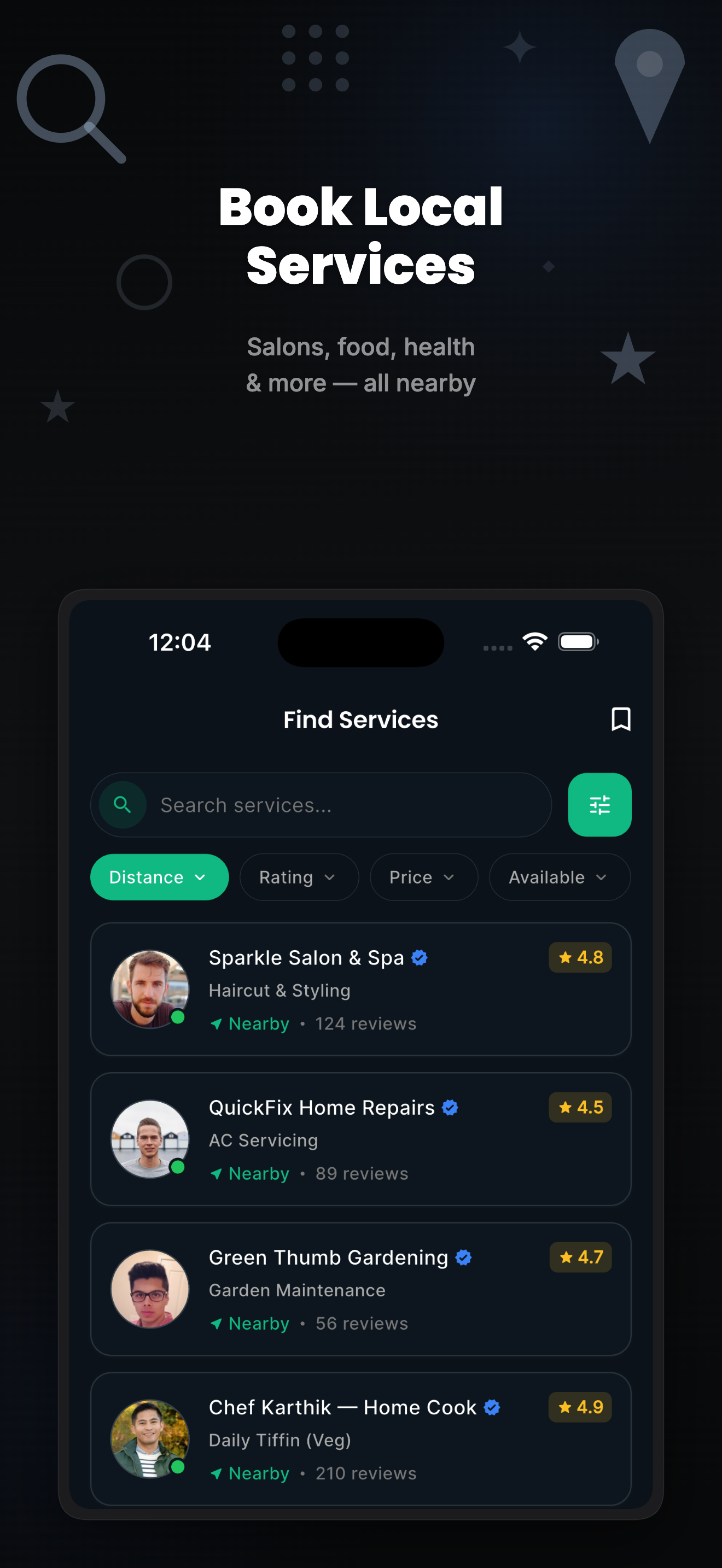 Find Services — Discover